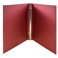 JAM Paper 1" Premium Red Linen Texture 3-Ring Binder