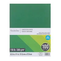 6 Packs: 100 ct. (600 total) Garden Greens 8.5" x 11" Cardstock Paper by Recollections™