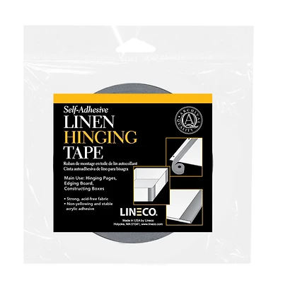 Lineco® Black Self-Adhesive Linen Hinging Tape