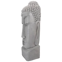 23.25" Large Buddha Head Outdoor Garden Statue