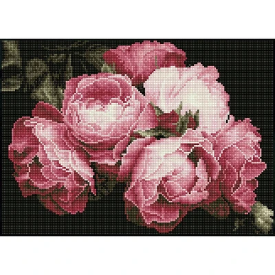 Diamond Dotz® Intermediate Vintage Roses Diamond Art Painting Kit