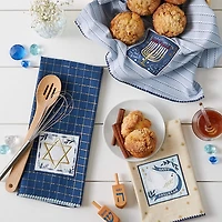 DII® Assorted Hanukkah Embellished Dishtowel Set