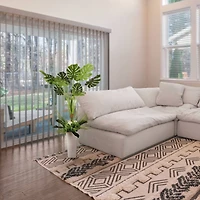 5ft. Artificial Tarovine Tree in White Decorative Pot