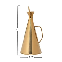 Hello Honey® Gold Stainless Steel Oil Cruet