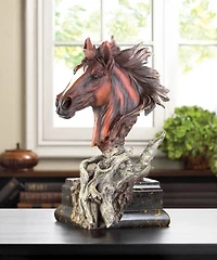 12" Driftwood Stallion Sculpture