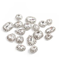 CousinDIY Silver Cupchain Crystal Glass Sew-On Rhinestones, 17ct.