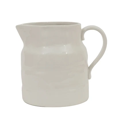 Hello Honey® 8.5" White Vintage Reproduction Stoneware Pitcher