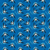 Marvel® Venom Blue Circles Cotton Fabric