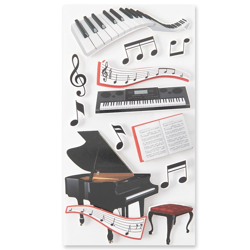 Piano Recital Dimensional Stickers by Recollections™