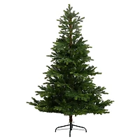6ft. Pre-Lit North Carolina Spruce Artificial Christmas Tree, Clear Lights