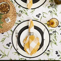 Olives Print Outdoor Tablecloth with Zipper