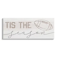 Stupell Industries Tis The Season Football Canvas Wall Art