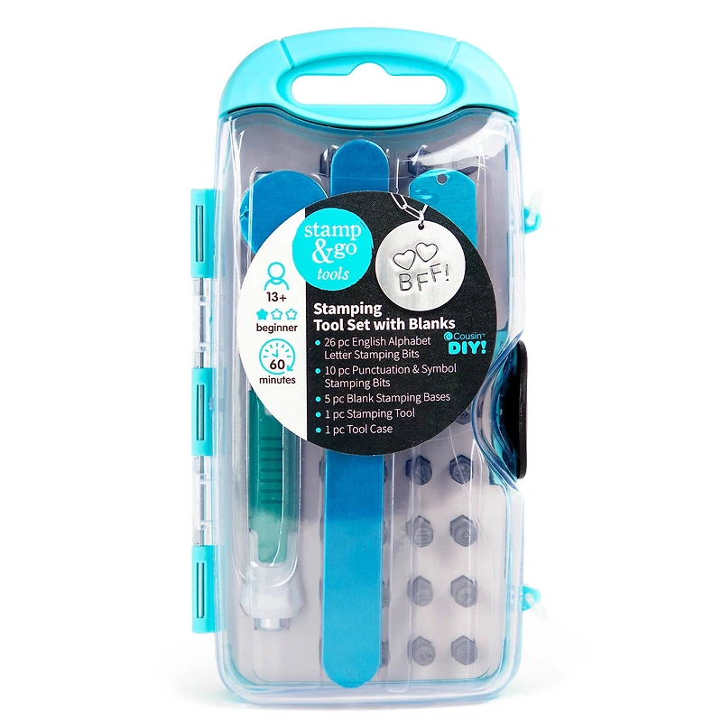 CousinDIY Stamp & Go Tools Stamping Tool Set with Blanks
