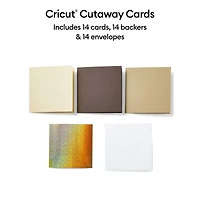 Cricut® S40 Cutaway Cards, Neutrals Sampler