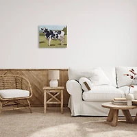 Stupell Industries Dairy Farm Cow Grazing Country Cattle Traditional Painting Canvas Wall Art