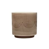 Hello Honey® 6" Textured Stoneware Planter