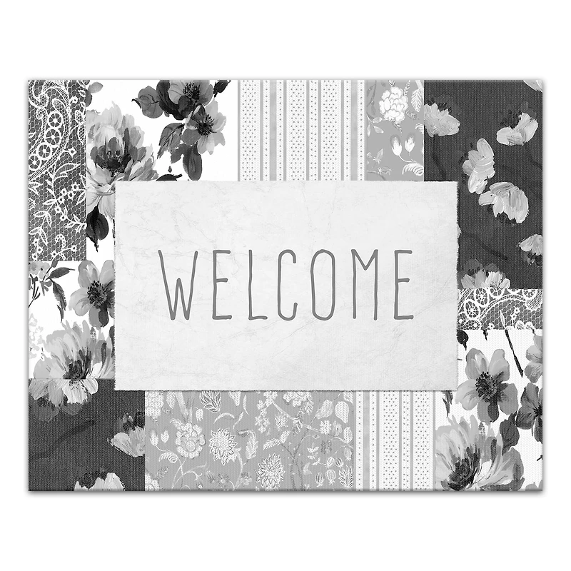 Spring Floral Patchwork 2 16" x 20" Canvas Wall Art