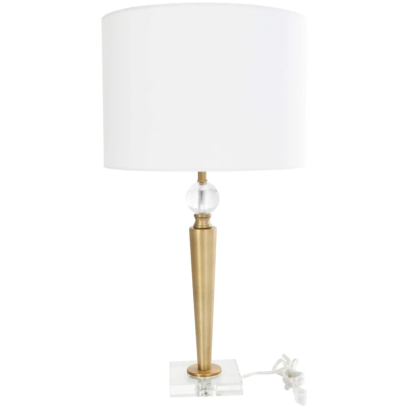 2ft. Gold Metal Inverted Cone Shaped Accent Lamp