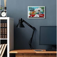 Stupell Industries Love Journey Comic Style Wooden Wall Plaque