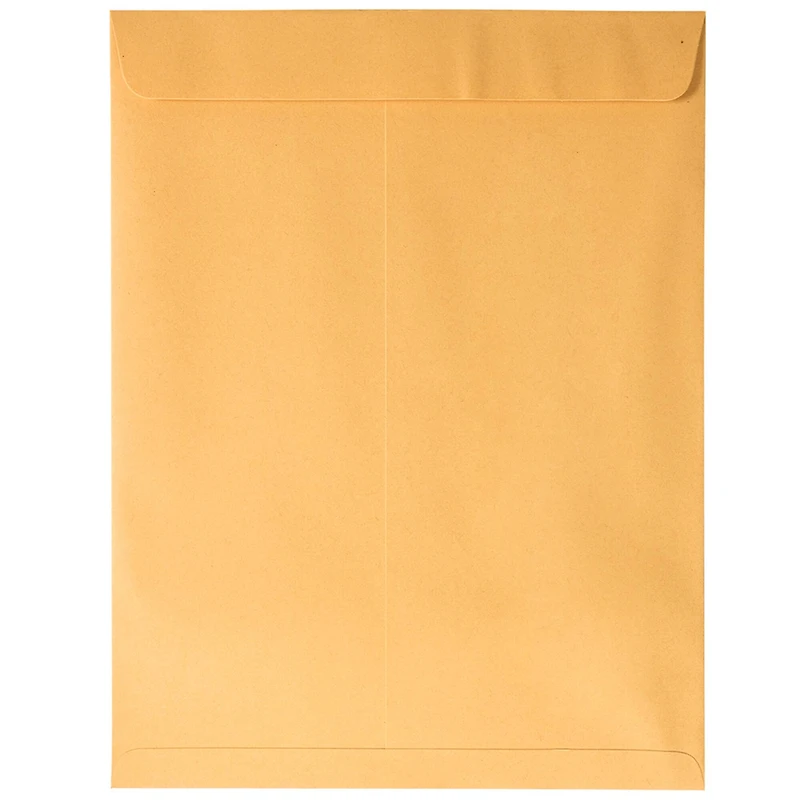 JAM Paper 10" x 13" Brown Kraft Manila Open End Catalog Premium Envelopes
