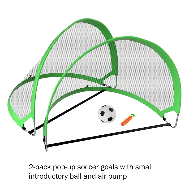Toy Time Pop Up Soccer Goals Set