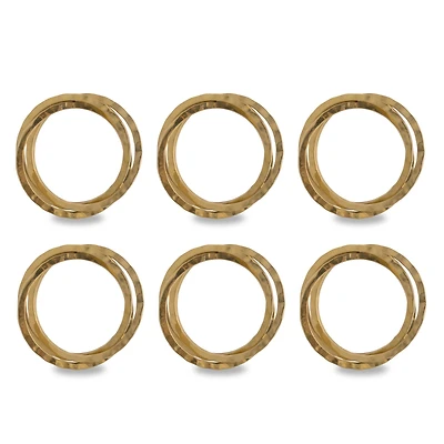 DII® Gold Intertwined Napkin Rings, 6ct.