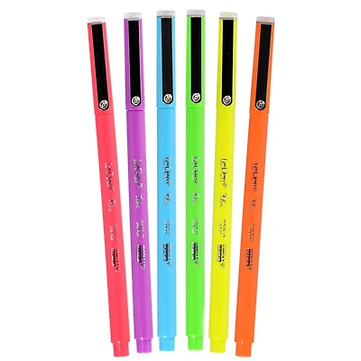 Marvy® Uchida LePen® Flex 6 Color Neon Brush Pen Set
