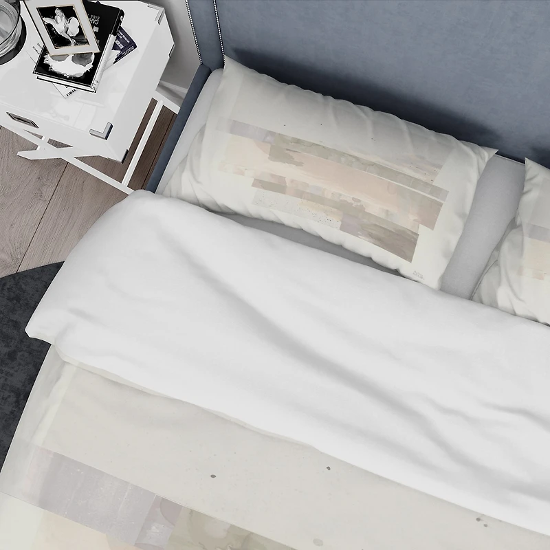 Designart 'Geometric Neutral Form I' Geometric Bedding Set