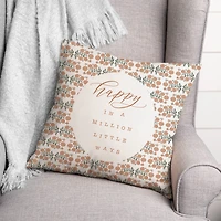 Happy in a Million Little Ways Indoor/Outdoor Pillow