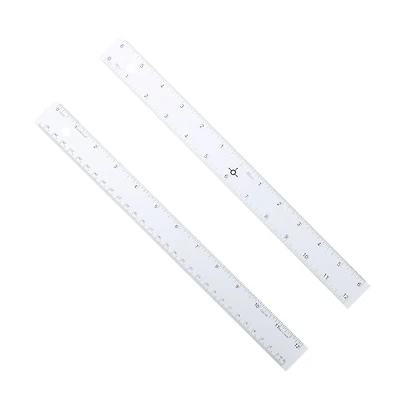 Alumicolor® Straightedge Ruler with Center Finding Back