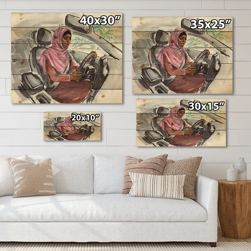 Designart - Arabian Woman Driving A Car III