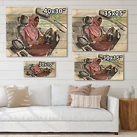 Designart - Arabian Woman Driving A Car III