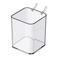 12 Pack: Small Clear Pegboard Storage Bin by Simply Tidy™