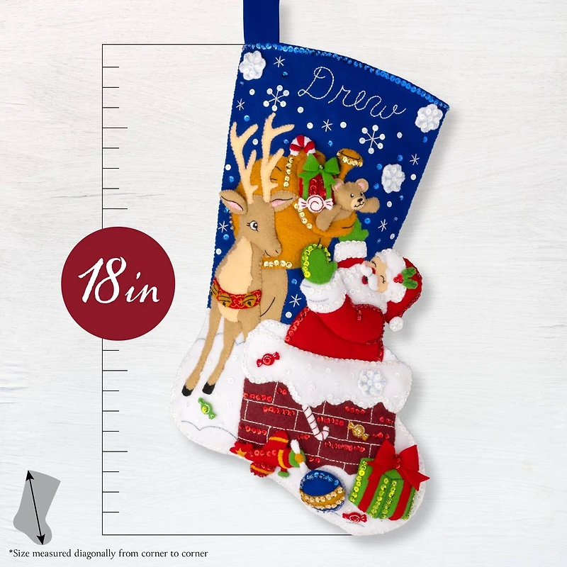Bucilla® Santa's Toy Delivery Felt Stocking Kit
