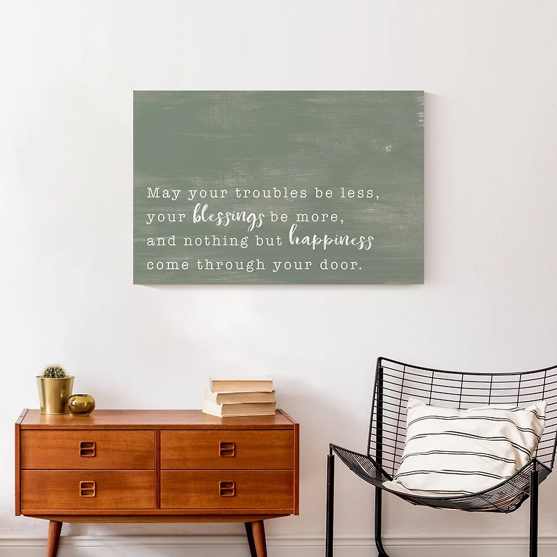 Troubles Be Less 30" x 20" Canvas Wall Art