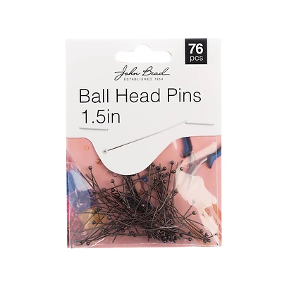 John Bead Must Have Findings 1.5" Ball Head Pins