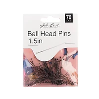 John Bead Must Have Findings 1.5" Ball Head Pins