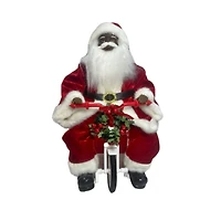 14" Santa Riding Bicycle by Ashland