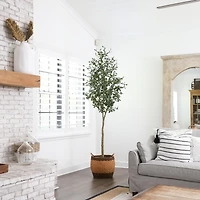 8ft. Potted Artificial Olive Tree