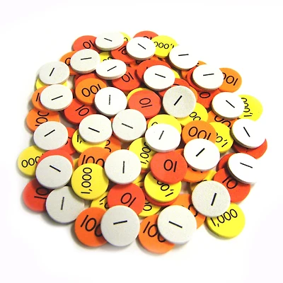 Sensational Math™ Small-Group Set Place Value Discs, 600ct.