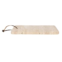 Hello Honey® 12" Travertine Cutting Board with Leather Tie