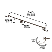 Village Lighting Brown Double Door Garland Hanger