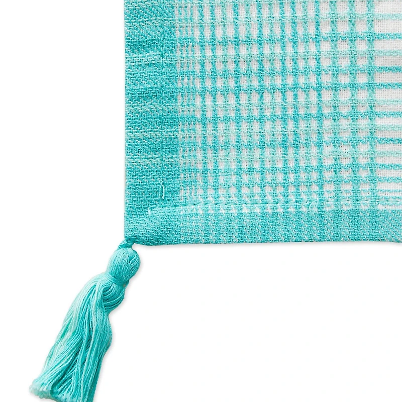DII® Antique Striped Turquoise Tassel Napkins, 6ct.