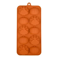 Turkeys & Pumpkins Silicone Candy Mold by Makery™