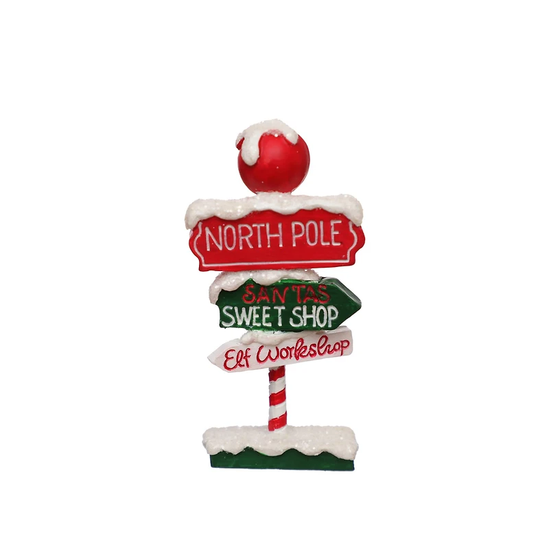 Mini Santa's Sign Post Decoration by Ashland®