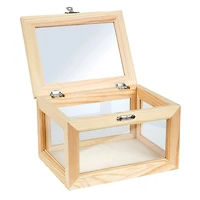 Medium Wood & Glass Box by Make Market®