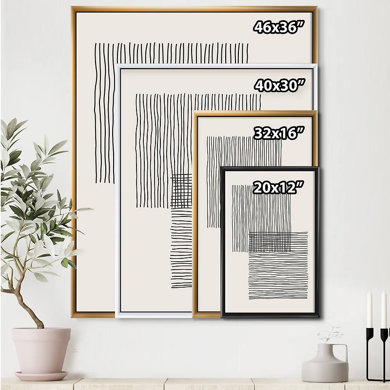 Designart - Minimal Geometric Lines And Squares II