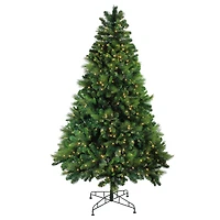7.5ft. Pre-Lit Real™ Touch Medium Sequoia Mixed Pine Artificial Christmas Tree, Warm White LED Lights