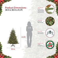 4.5ft. Unlit Fraser Fir Artificial Christmas Tree