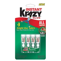 12 Packs: 4 ct. (48 total) Instant Krazy Glue Single Use Gel Formula